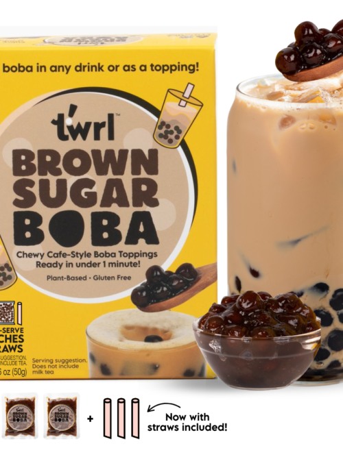 Brown Sugar Boba 3-Pack with Straws