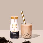 Black Milk Tea Bubble Tea with Jelly Pearls